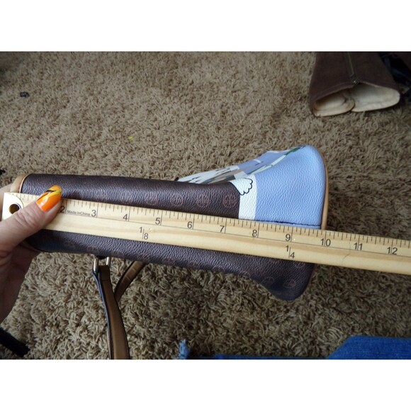 Giani Bernini Ice skating Bears Tote Handbag New Winter Scene Bag Purse - Picture 5 of 8